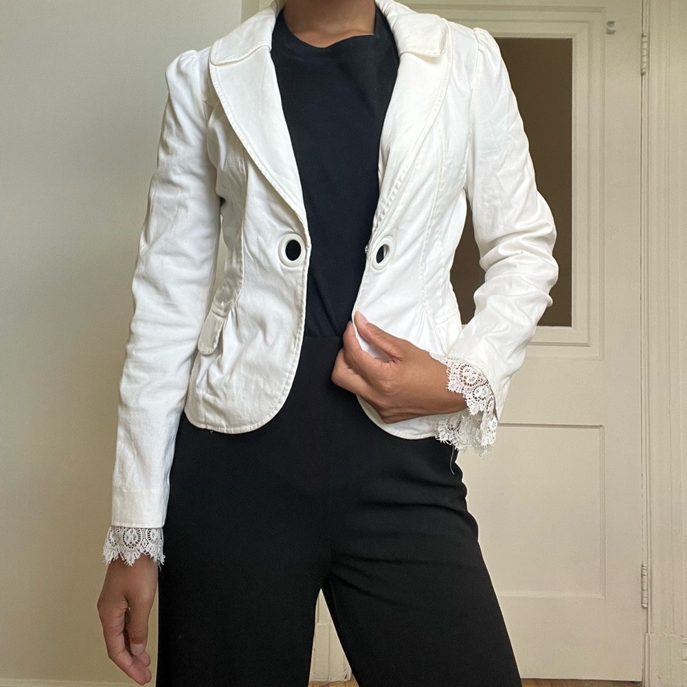 Vintage White Jacket Women